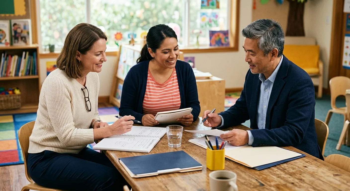 Reunión de articulación entre la familia, la escuela y el equipo interdisciplinario de apoyo escolar